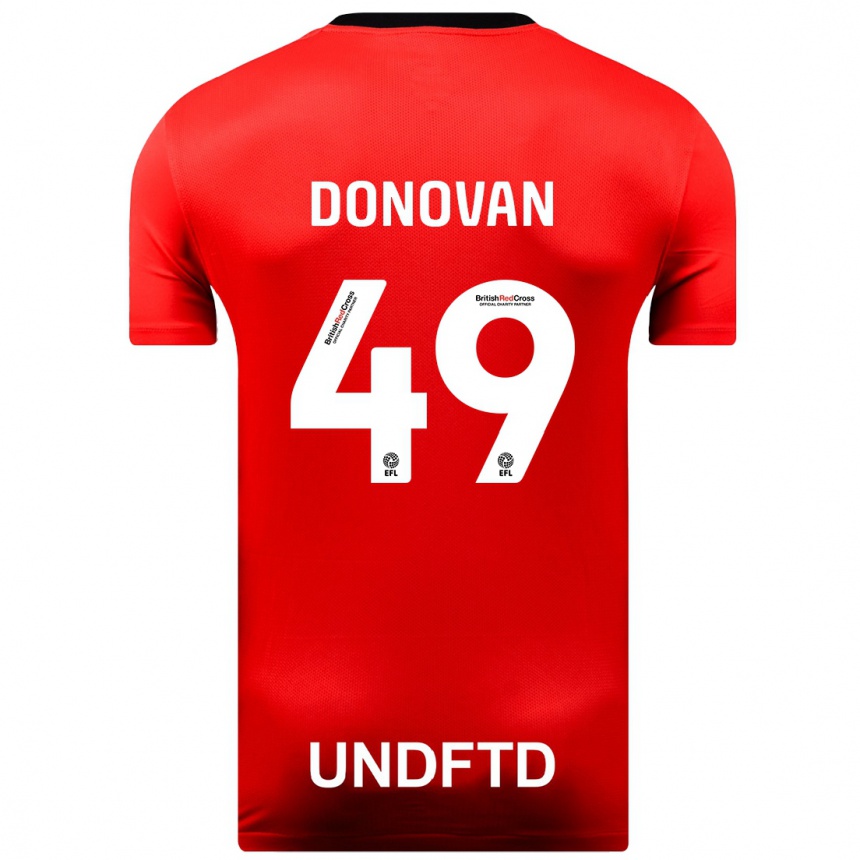 Niño Fútbol Camiseta Romelle Donovan #49 Rojo 2ª Equipación 2023/24 México