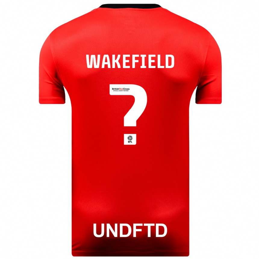 Niño Fútbol Camiseta Kieran Wakefield #0 Rojo 2ª Equipación 2023/24 México