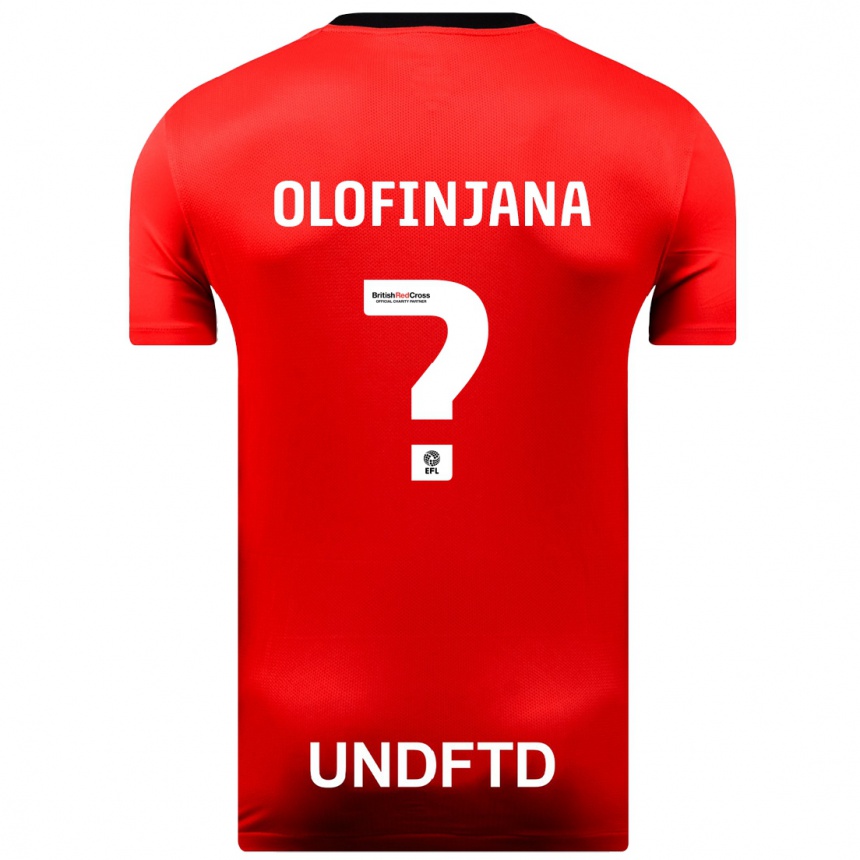 Niño Fútbol Camiseta Femi Olofinjana #0 Rojo 2ª Equipación 2023/24 México