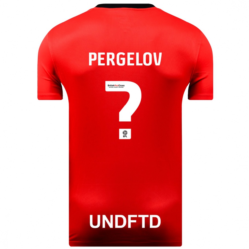 Niño Fútbol Camiseta Stoyan Pergelov #0 Rojo 2ª Equipación 2023/24 México