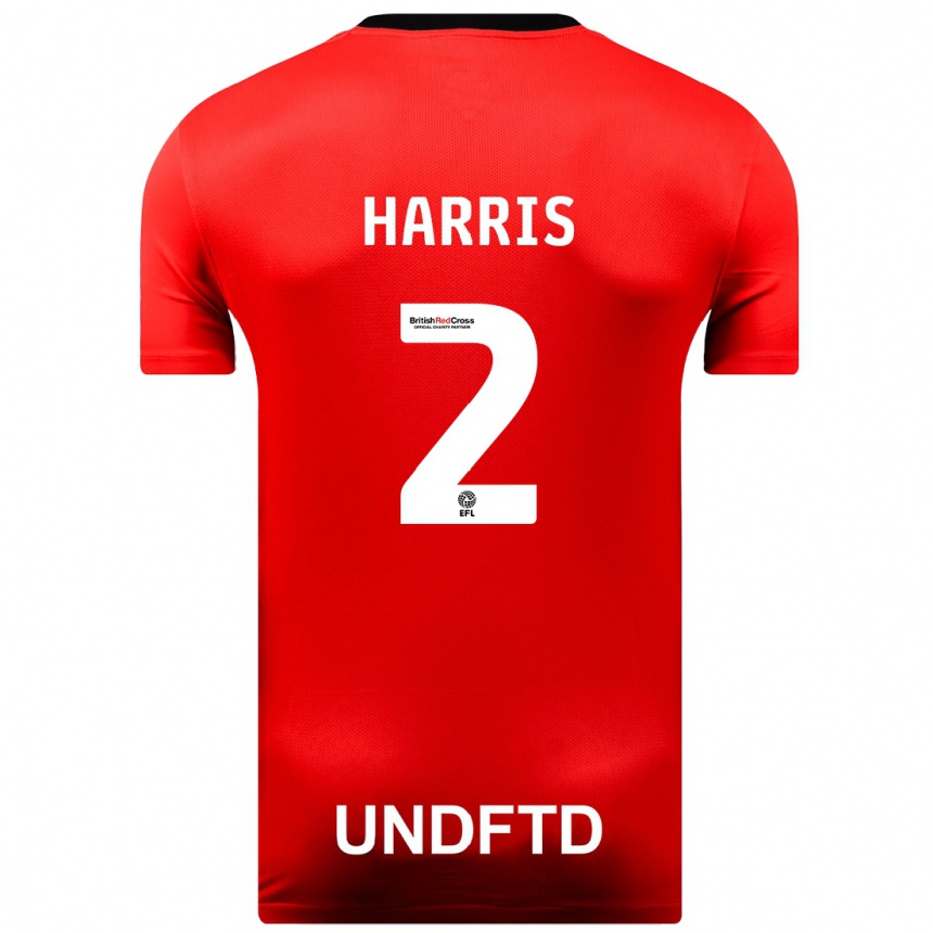 Niño Fútbol Camiseta Martha Harris #2 Rojo 2ª Equipación 2023/24 México