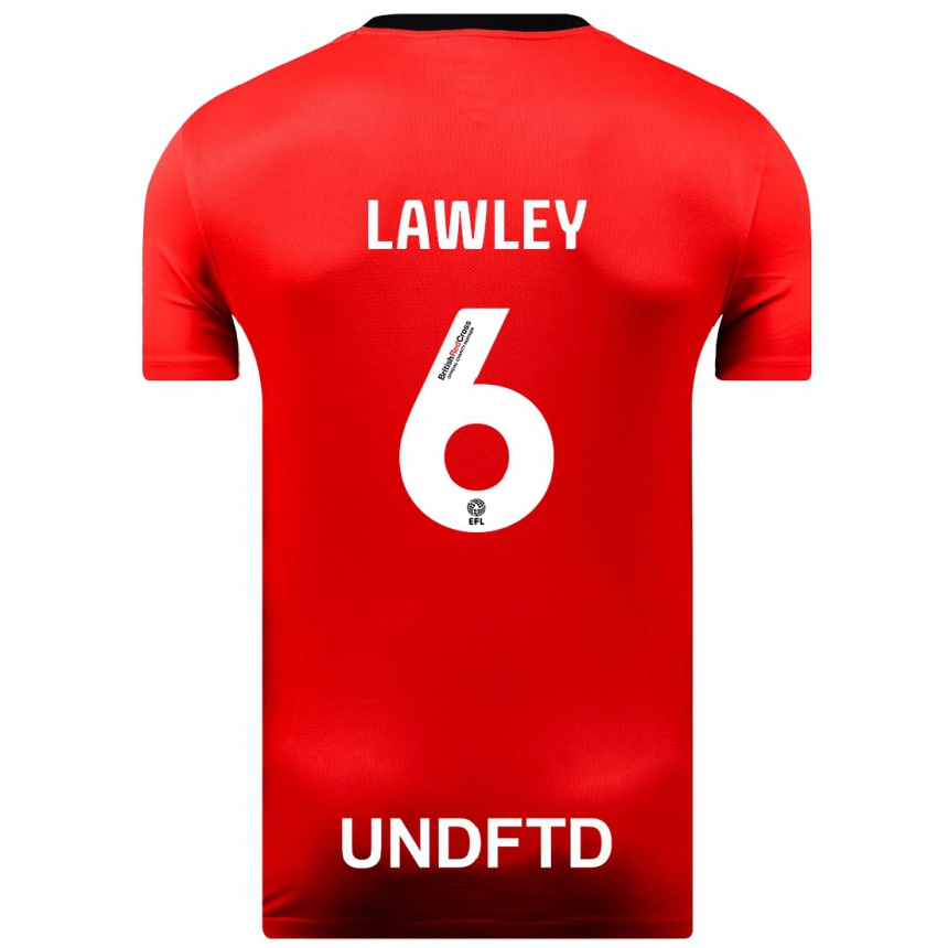 Niño Fútbol Camiseta Gemma Lawley #6 Rojo 2ª Equipación 2023/24 México