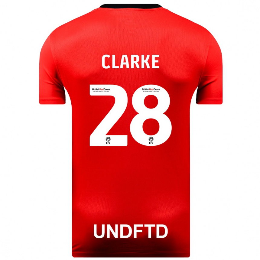 Niño Fútbol Camiseta Charlotte Clarke #28 Rojo 2ª Equipación 2023/24 México