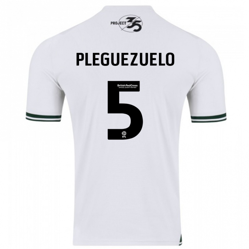 Niño Fútbol Camiseta Julio Pleguezuelo #5 Blanco 2ª Equipación 2023/24 México