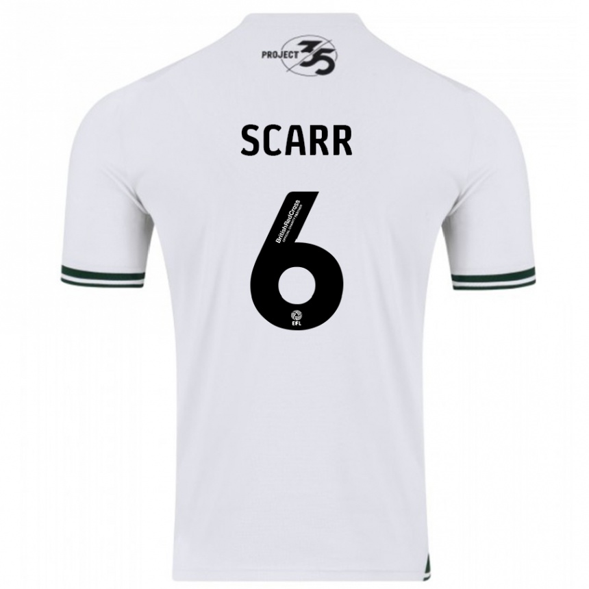 Niño Fútbol Camiseta Dan Scarr #6 Blanco 2ª Equipación 2023/24 México