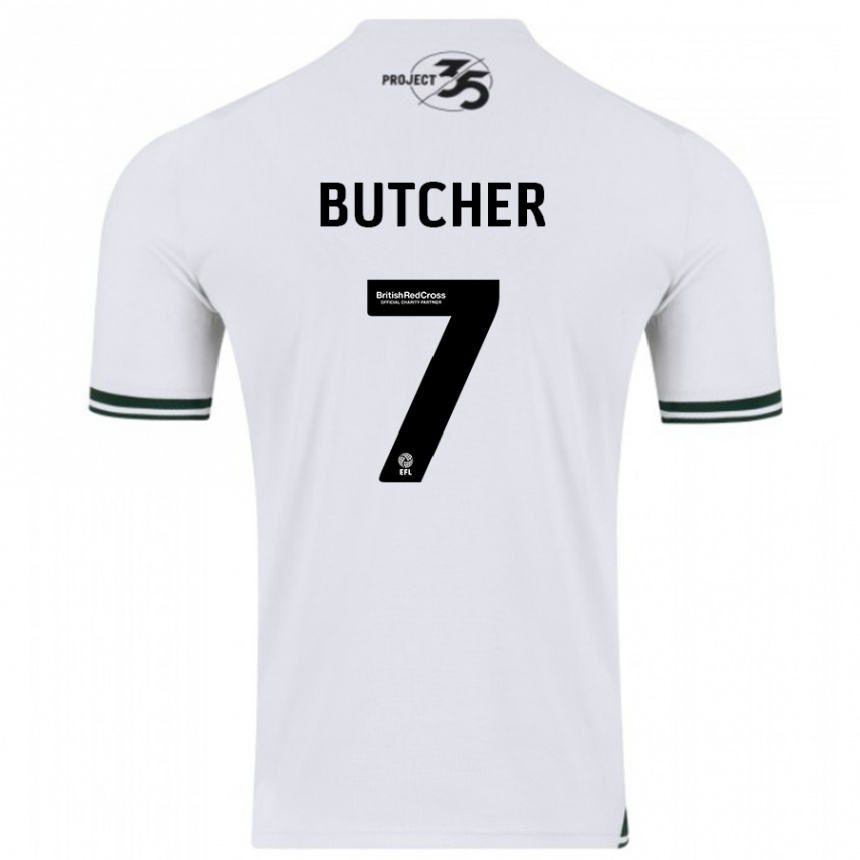 Niño Fútbol Camiseta Matt Butcher #7 Blanco 2ª Equipación 2023/24 México