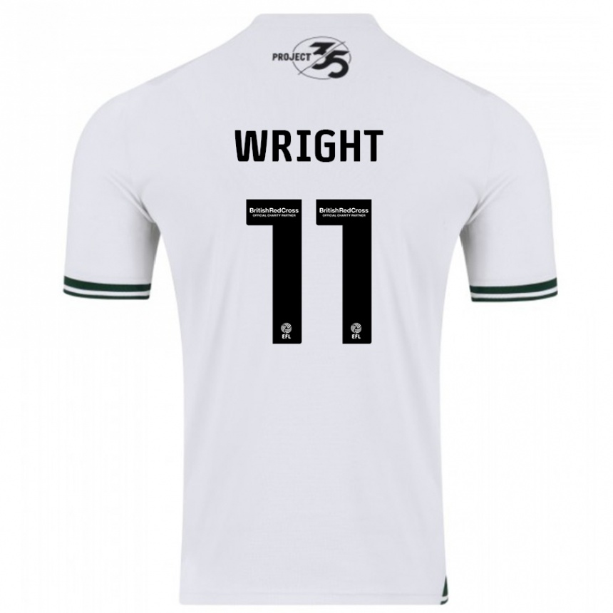 Niño Fútbol Camiseta Callum Wright #11 Blanco 2ª Equipación 2023/24 México