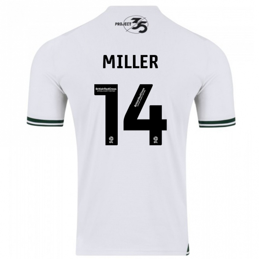 Niño Fútbol Camiseta Mickel Miller #14 Blanco 2ª Equipación 2023/24 México