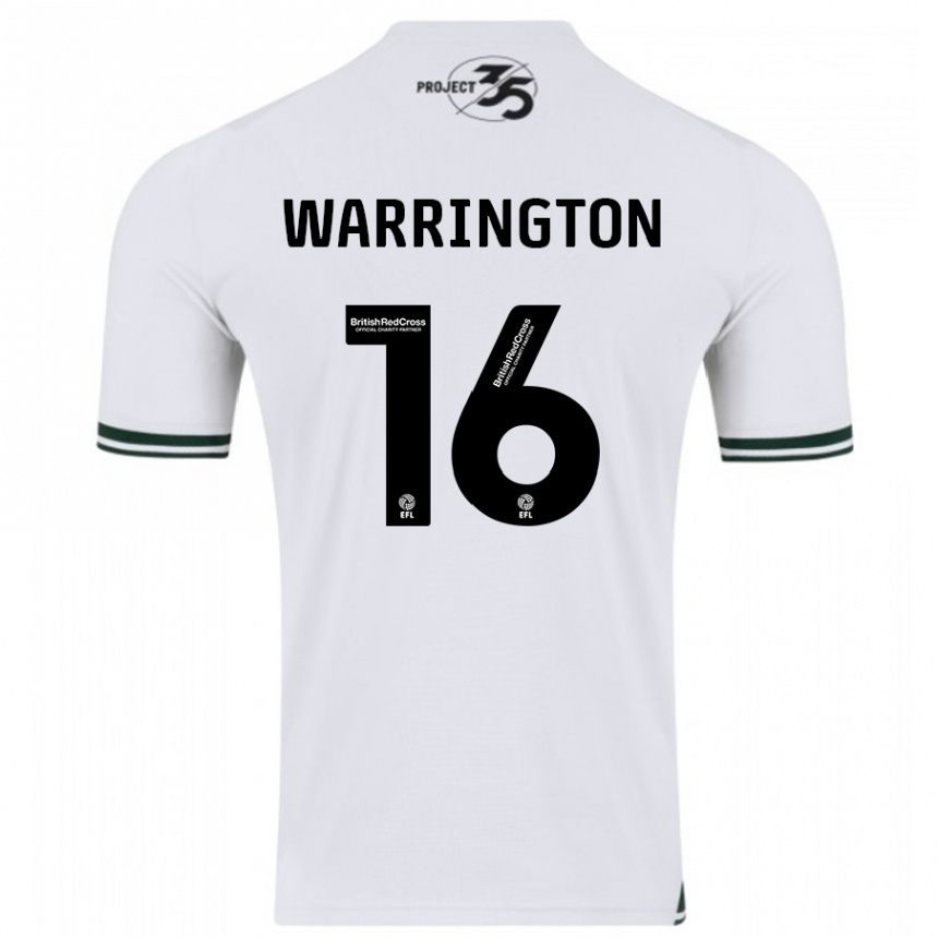 Niño Fútbol Camiseta Lewis Warrington #16 Blanco 2ª Equipación 2023/24 México