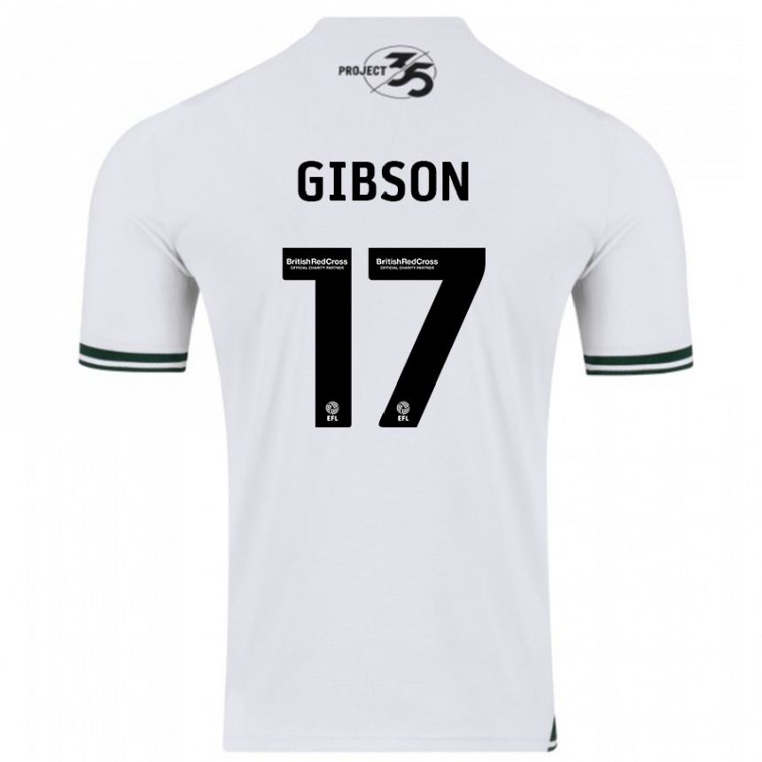 Niño Fútbol Camiseta Lewis Gibson #17 Blanco 2ª Equipación 2023/24 México