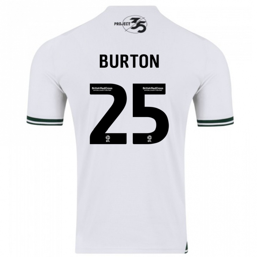 Niño Fútbol Camiseta Callum Burton #25 Blanco 2ª Equipación 2023/24 México