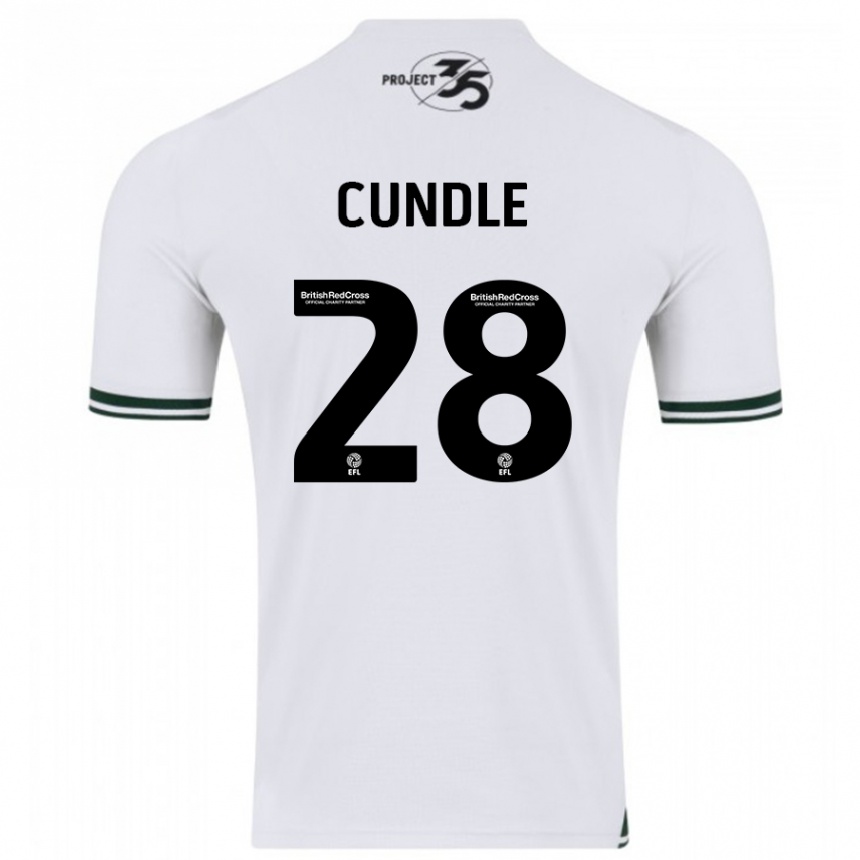 Niño Fútbol Camiseta Luke Cundle #28 Blanco 2ª Equipación 2023/24 México