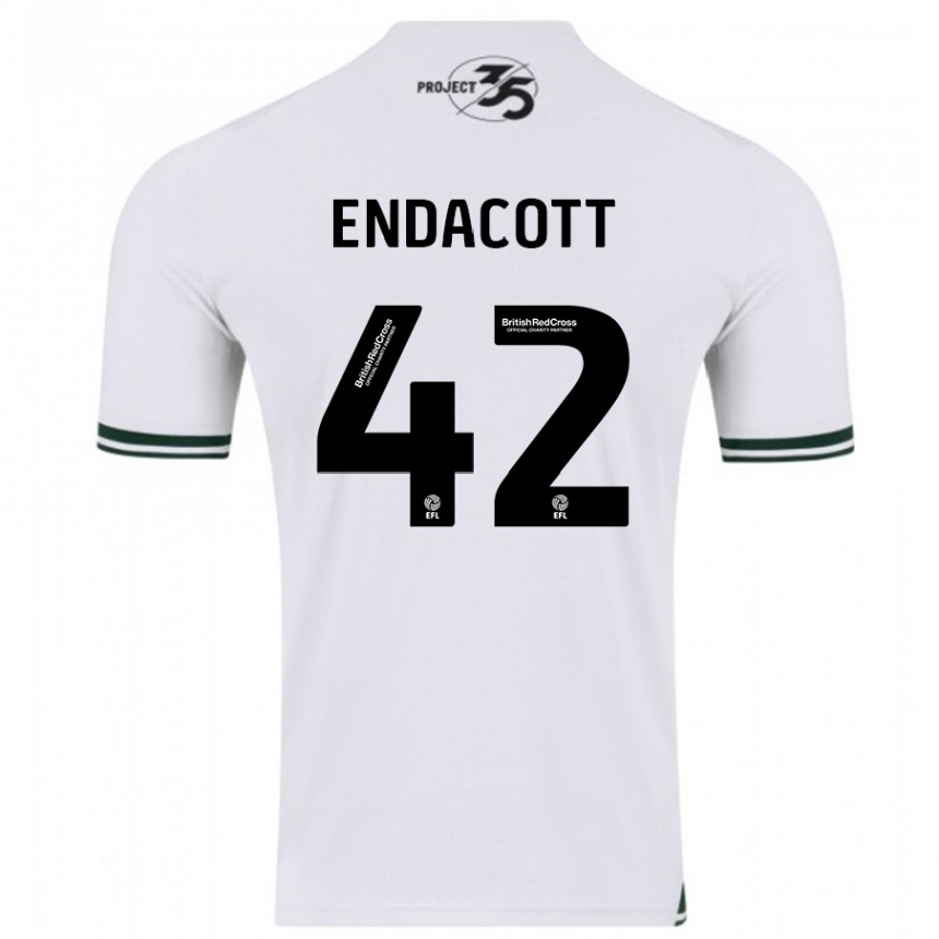 Niño Fútbol Camiseta Jack Endacott #42 Blanco 2ª Equipación 2023/24 México