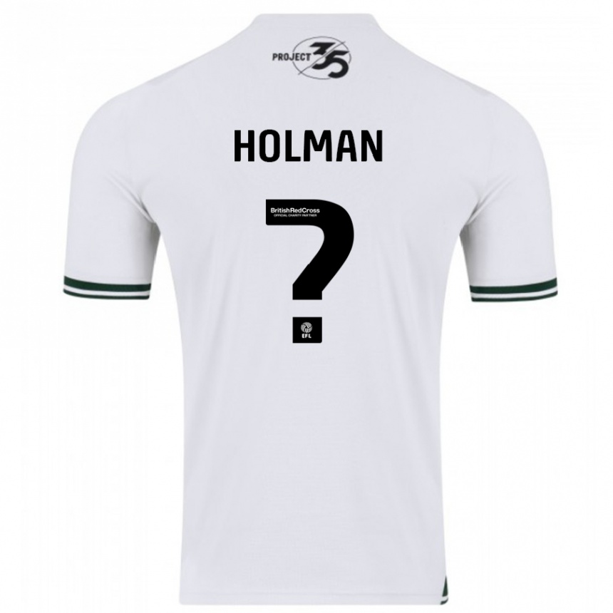 Niño Fútbol Camiseta Daniel Holman #0 Blanco 2ª Equipación 2023/24 México