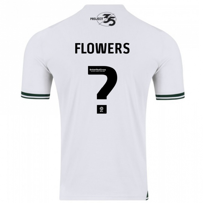 Niño Fútbol Camiseta Lewis Flowers #0 Blanco 2ª Equipación 2023/24 México