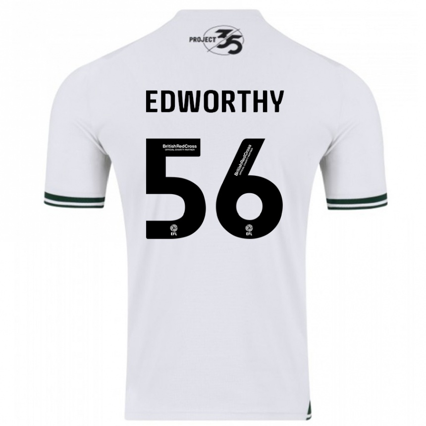 Niño Fútbol Camiseta Kieran Edworthy #56 Blanco 2ª Equipación 2023/24 México