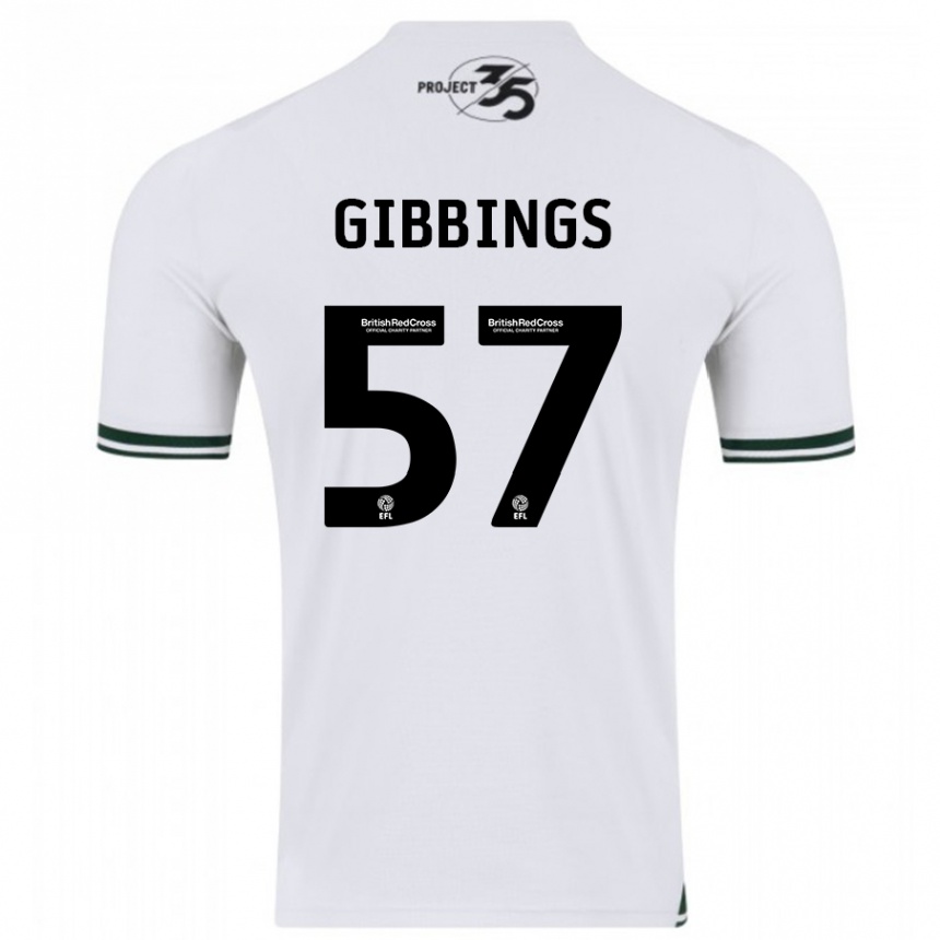 Niño Fútbol Camiseta Cole Gibbings #57 Blanco 2ª Equipación 2023/24 México