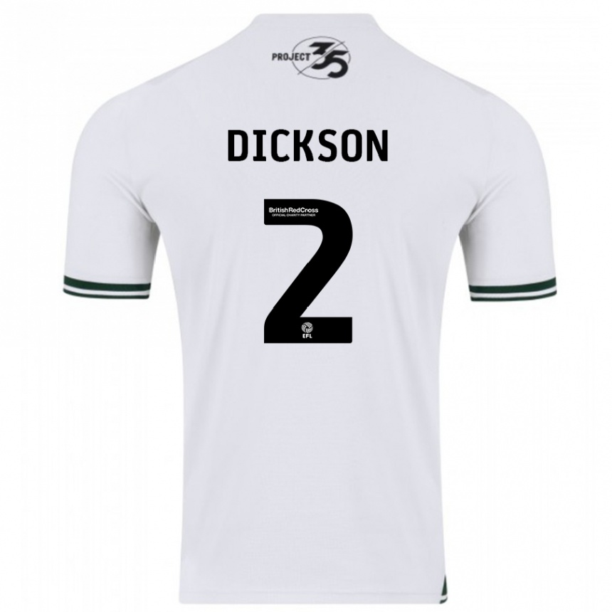 Niño Fútbol Camiseta Katie Dickson #2 Blanco 2ª Equipación 2023/24 México