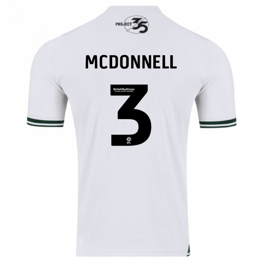 Niño Fútbol Camiseta Rosie Mcdonnell #3 Blanco 2ª Equipación 2023/24 México