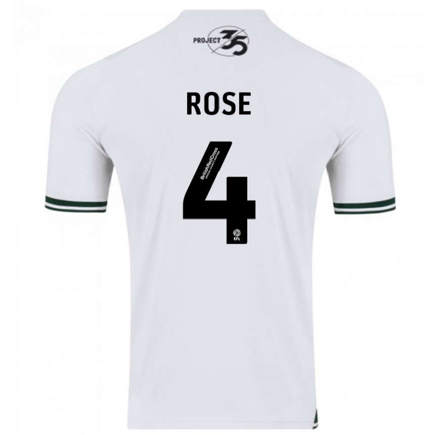 Niño Fútbol Camiseta Jemma Rose #4 Blanco 2ª Equipación 2023/24 México