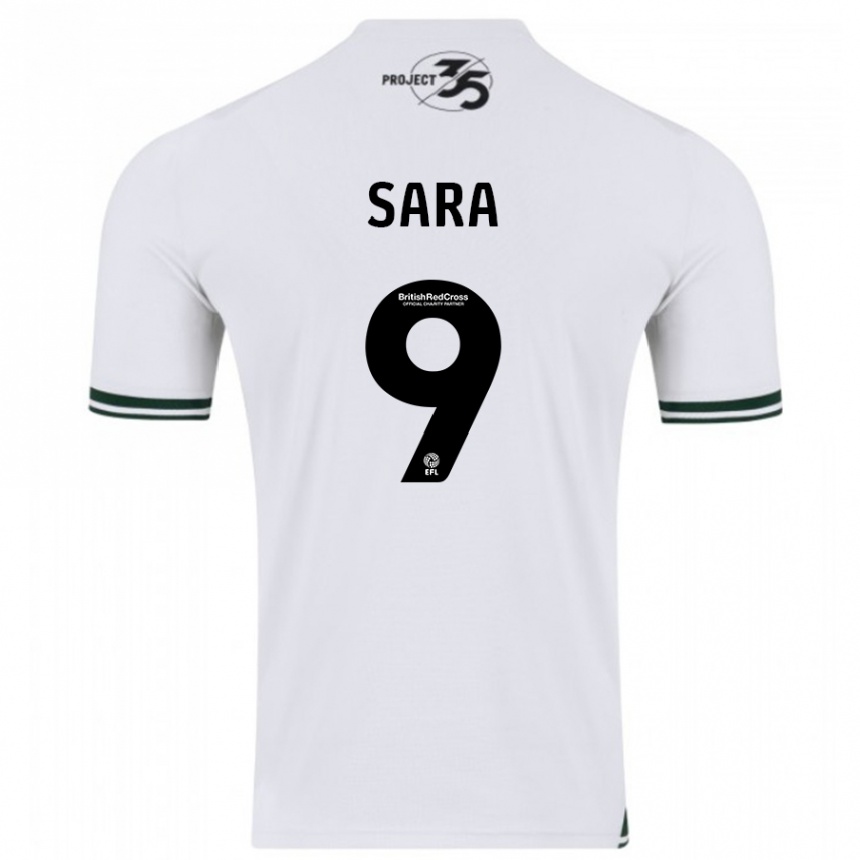 Niño Fútbol Camiseta Ellie Sara #9 Blanco 2ª Equipación 2023/24 México