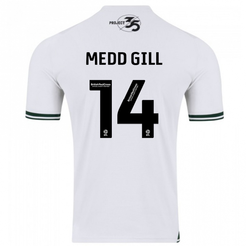 Niño Fútbol Camiseta Tamsin Medd-Gill #14 Blanco 2ª Equipación 2023/24 México