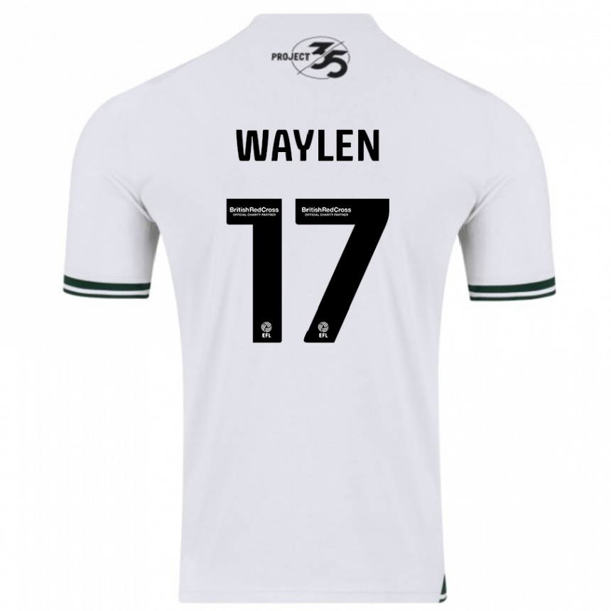 Niño Fútbol Camiseta Libby Waylen #17 Blanco 2ª Equipación 2023/24 México