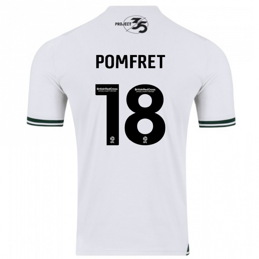 Niño Fútbol Camiseta Taya Pomfret #18 Blanco 2ª Equipación 2023/24 México