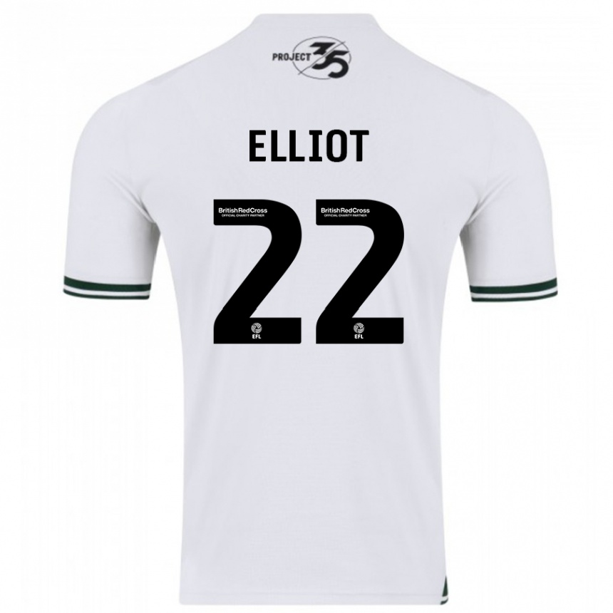 Niño Fútbol Camiseta Emily Elliot #22 Blanco 2ª Equipación 2023/24 México