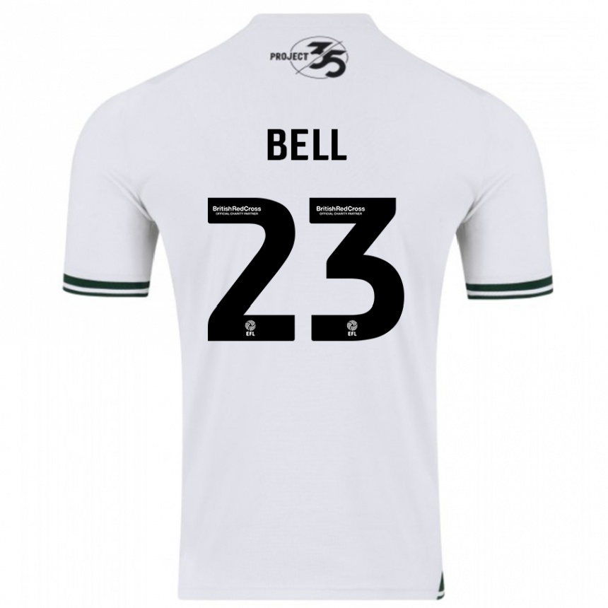 Niño Fútbol Camiseta Katelyn Bell #23 Blanco 2ª Equipación 2023/24 México