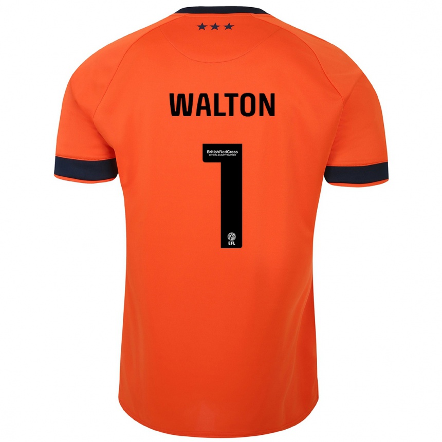 Niño Fútbol Camiseta Christian Walton #1 Naranja 2ª Equipación 2023/24 México