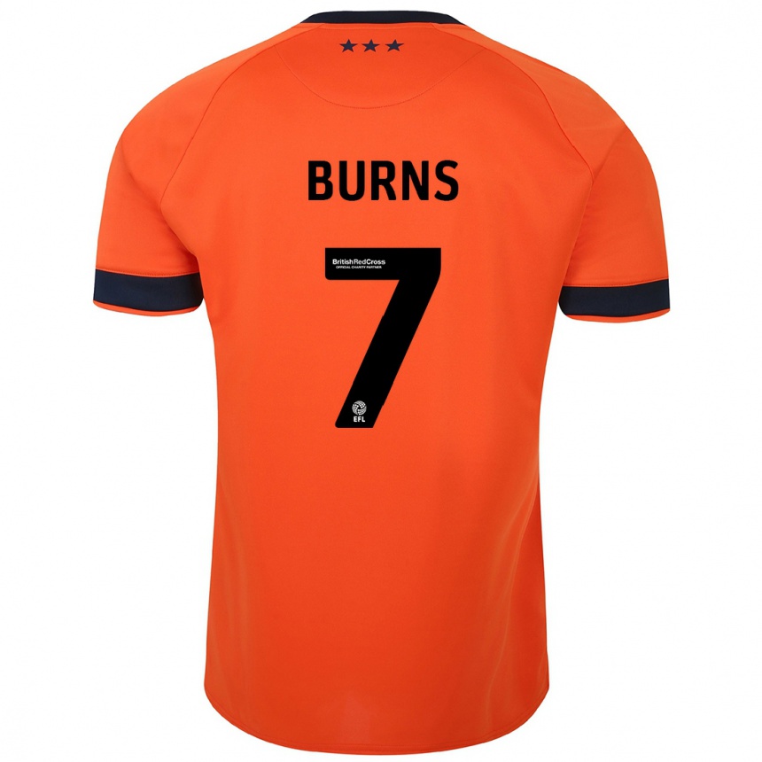 Niño Fútbol Camiseta Wes Burns #7 Naranja 2ª Equipación 2023/24 México