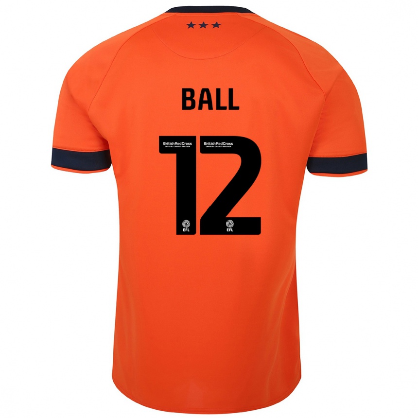 Niño Fútbol Camiseta Dominic Ball #12 Naranja 2ª Equipación 2023/24 México