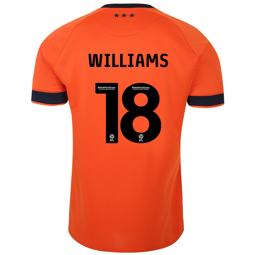 Niño Fútbol Camiseta Brandon Williams #18 Naranja 2ª Equipación 2023/24 México