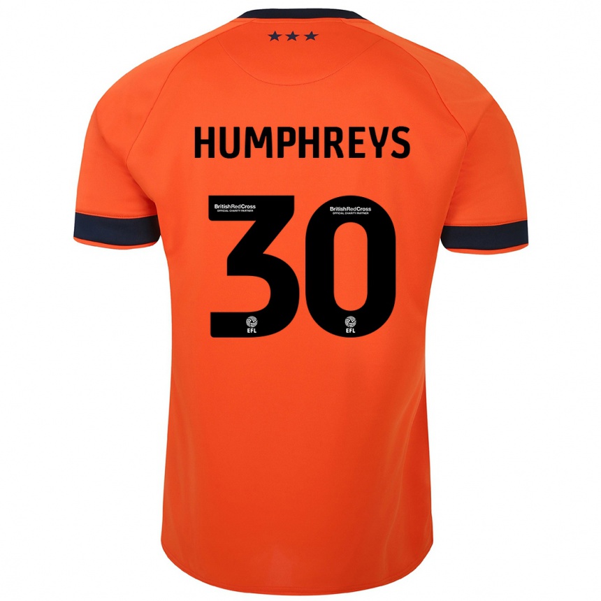 Niño Fútbol Camiseta Cameron Humphreys #30 Naranja 2ª Equipación 2023/24 México