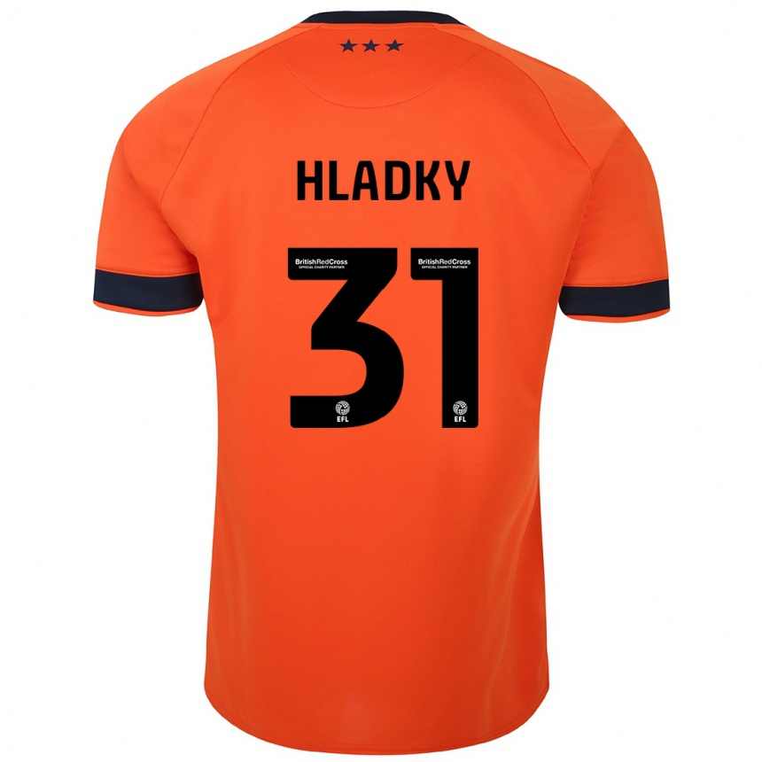 Niño Fútbol Camiseta Vaclav Hladky #31 Naranja 2ª Equipación 2023/24 México