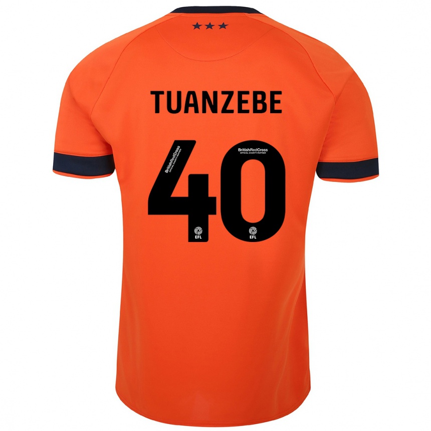 Niño Fútbol Camiseta Axel Tuanzebe #40 Naranja 2ª Equipación 2023/24 México