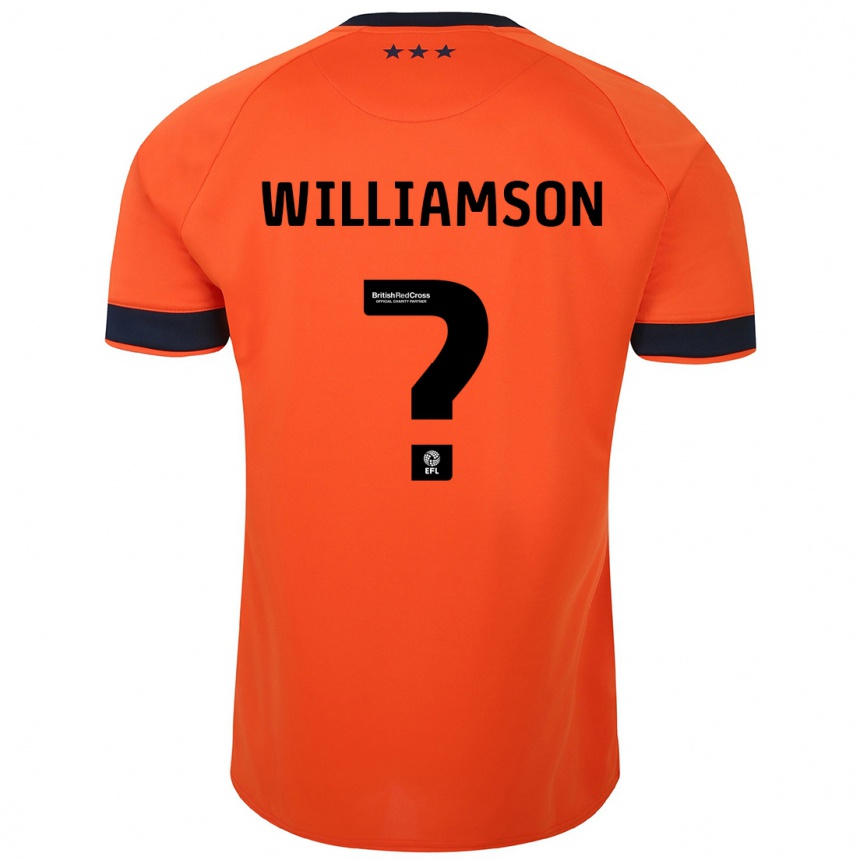 Niño Fútbol Camiseta Woody Williamson #0 Naranja 2ª Equipación 2023/24 México