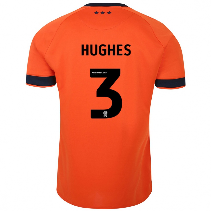 Niño Fútbol Camiseta Summer Hughes #3 Naranja 2ª Equipación 2023/24 México