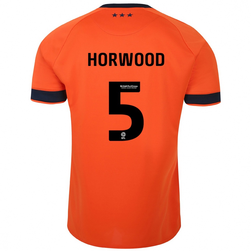 Niño Fútbol Camiseta Bonnie Horwood #5 Naranja 2ª Equipación 2023/24 México