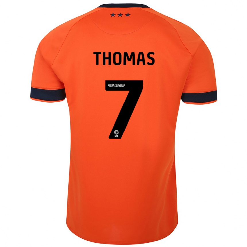 Niño Fútbol Camiseta Natasha Thomas #7 Naranja 2ª Equipación 2023/24 México