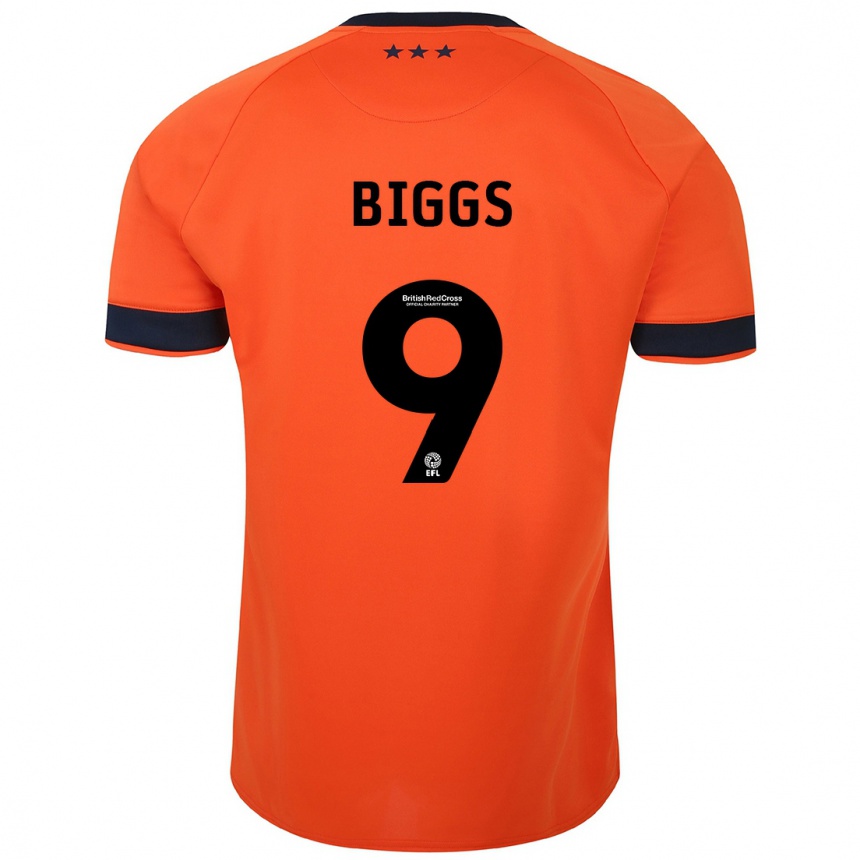 Niño Fútbol Camiseta Maddie Biggs #9 Naranja 2ª Equipación 2023/24 México