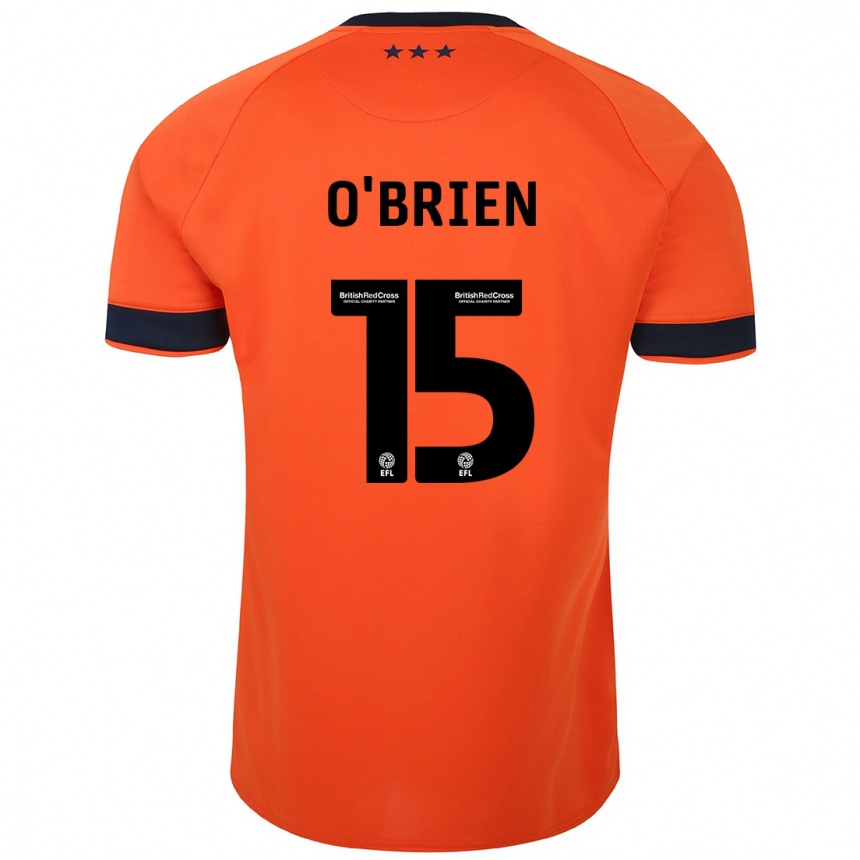 Niño Fútbol Camiseta Lucy O'brien #15 Naranja 2ª Equipación 2023/24 México