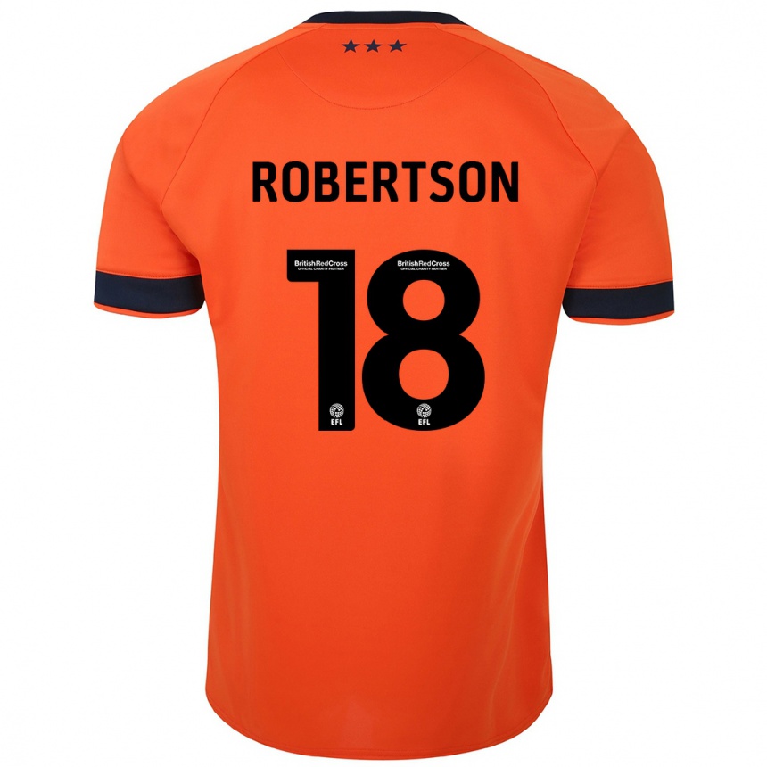 Niño Fútbol Camiseta Kyra Robertson #18 Naranja 2ª Equipación 2023/24 México