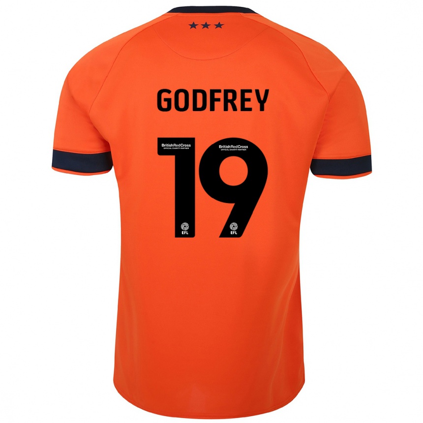 Niño Fútbol Camiseta Freya Godfrey #19 Naranja 2ª Equipación 2023/24 México