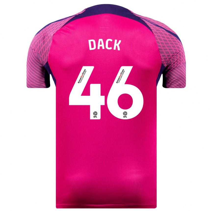 Niño Fútbol Camiseta Bradley Dack #46 Morado 2ª Equipación 2023/24 México