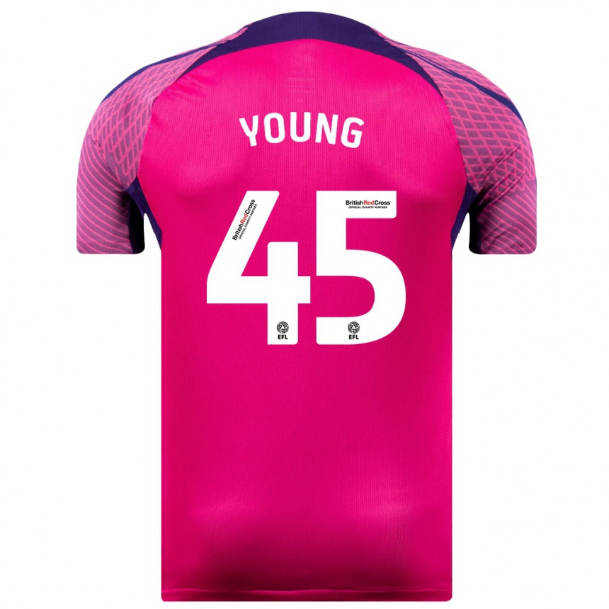 Niño Fútbol Camiseta Matthew Young #45 Morado 2ª Equipación 2023/24 México