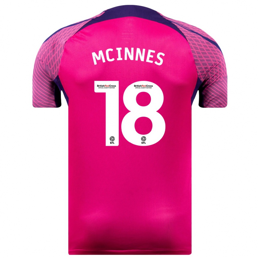 Niño Fútbol Camiseta Libby Mcinnes #18 Morado 2ª Equipación 2023/24 México