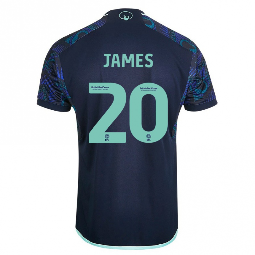 Niño Fútbol Camiseta Daniel James #20 Azul 2ª Equipación 2023/24 México