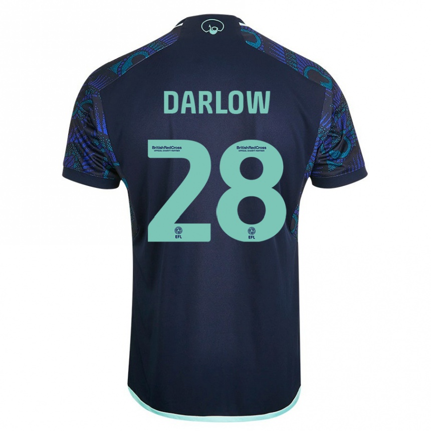 Niño Fútbol Camiseta Karl Darlow #28 Azul 2ª Equipación 2023/24 México